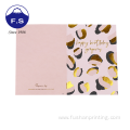 Design logo foil art paper postcards wtih envelope